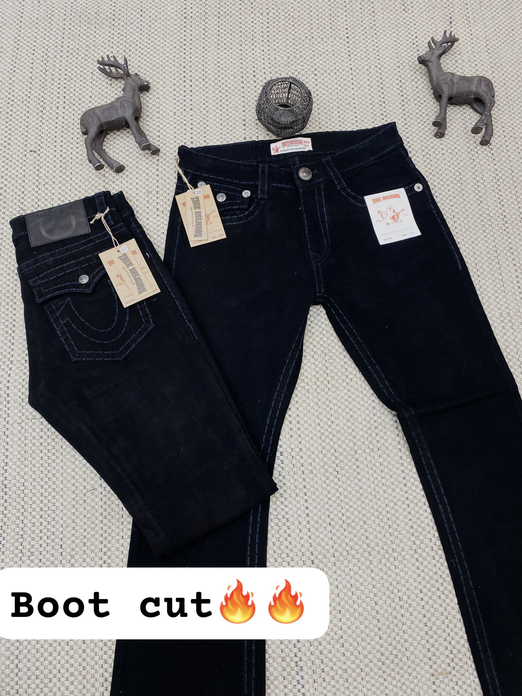 TR BLACK BOOTCUT IMPORTED DENIM