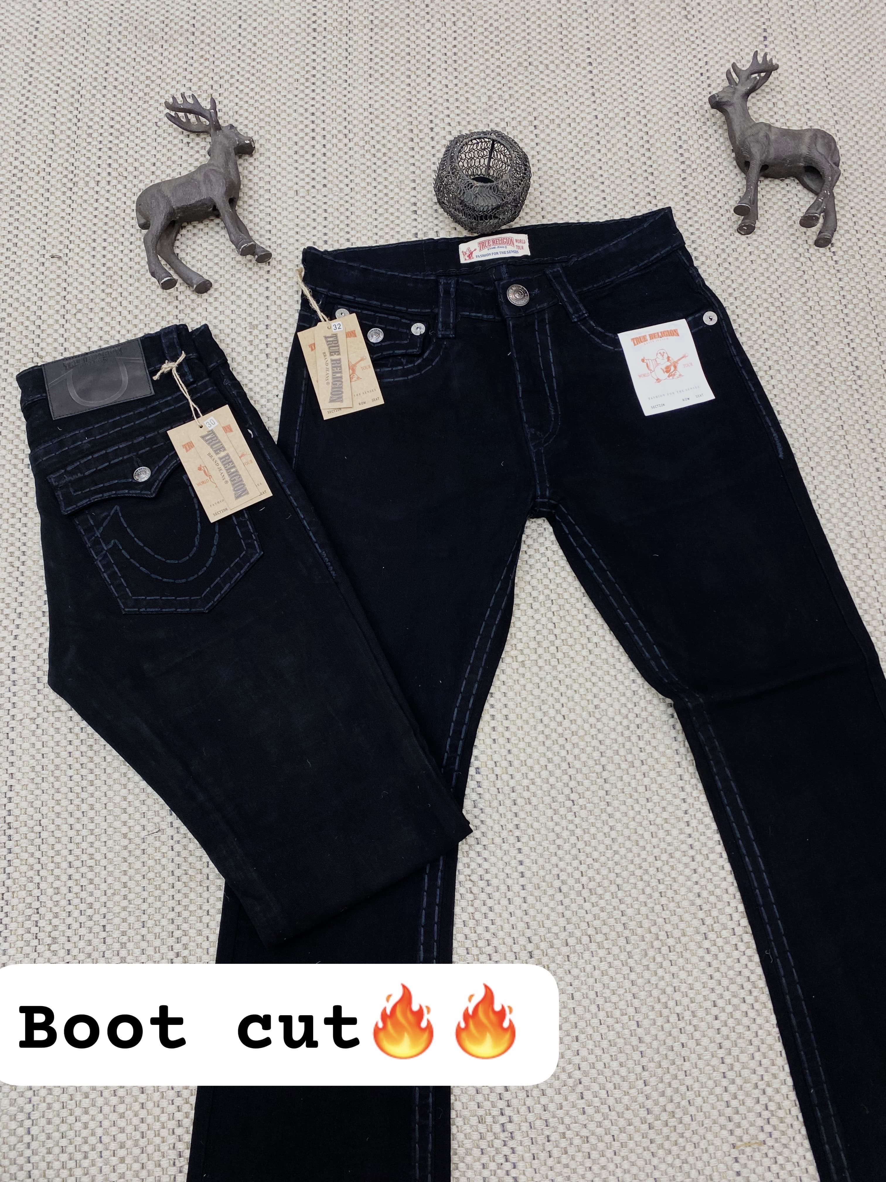 TR BLACK BOOTCUT IMPORTED DENIM