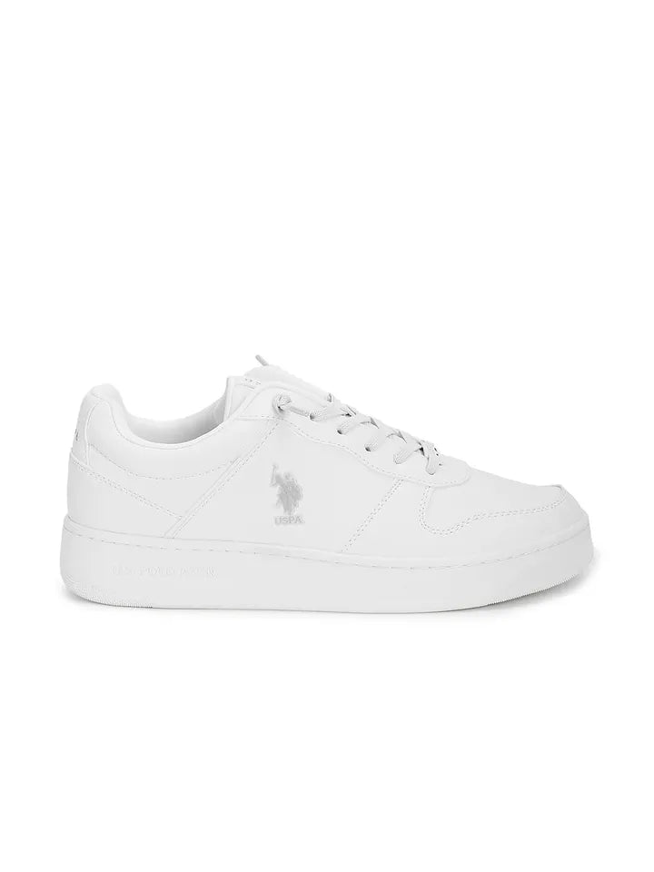 U.S.Polo Assn Men Round Toe Crest Sneakers