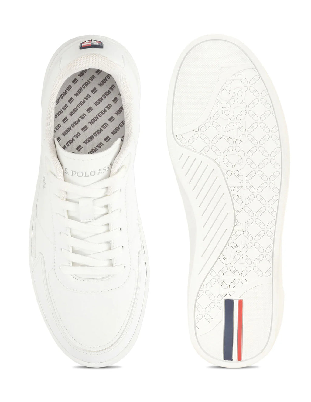 U.S.Polo Assn Men Round Toe Crest Sneakers