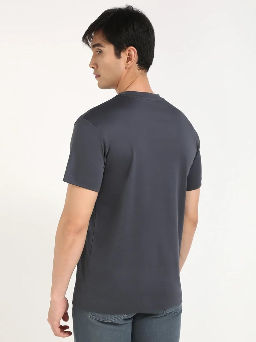 Embroidered Logo Regular Fit Cotton T Shirt