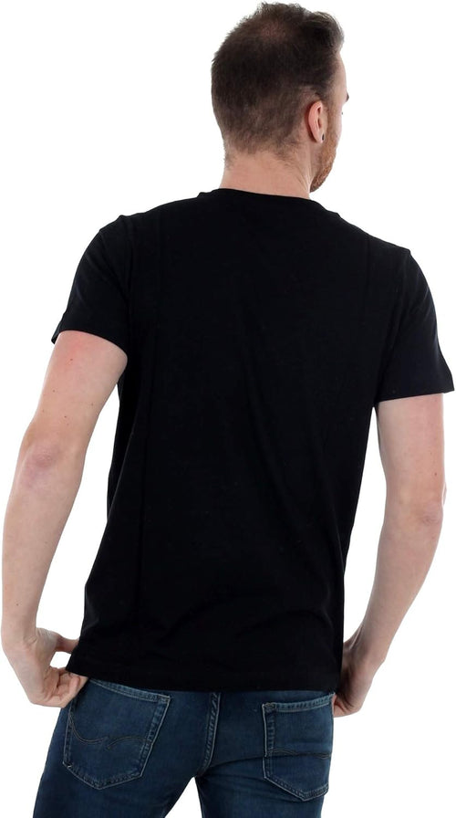 Diesel T-Diego-Brok Ripped Logo Black T-Shirt