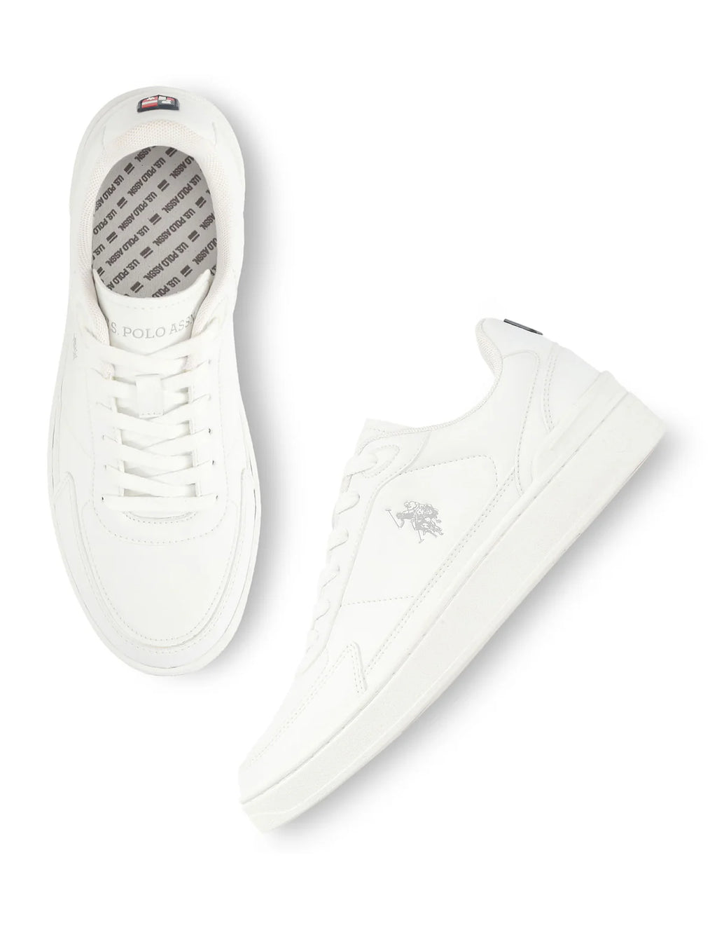 U.S.Polo Assn Men Round Toe Crest Sneakers