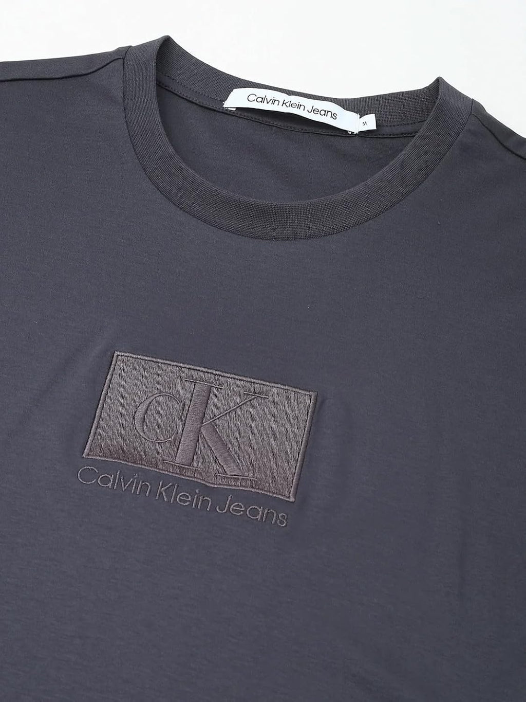 Embroidered Logo Regular Fit Cotton T Shirt